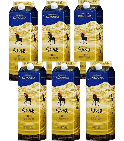 Amazon.co.jp: 神楽酒造 ひむかのくろうま 長期貯蔵 麦 25度 1800ml
